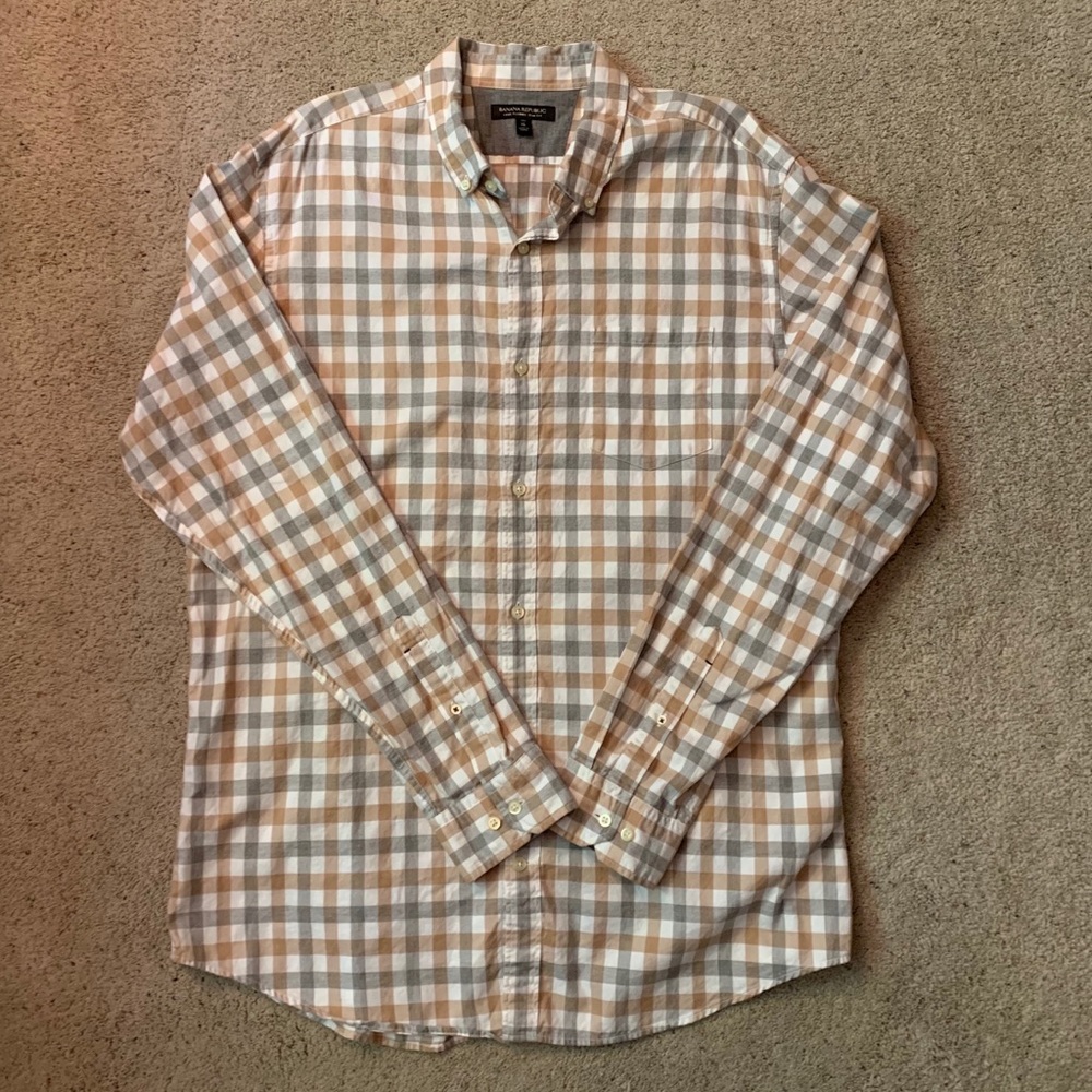Banana Republic Luxe Fit XL tall flannel shirt
